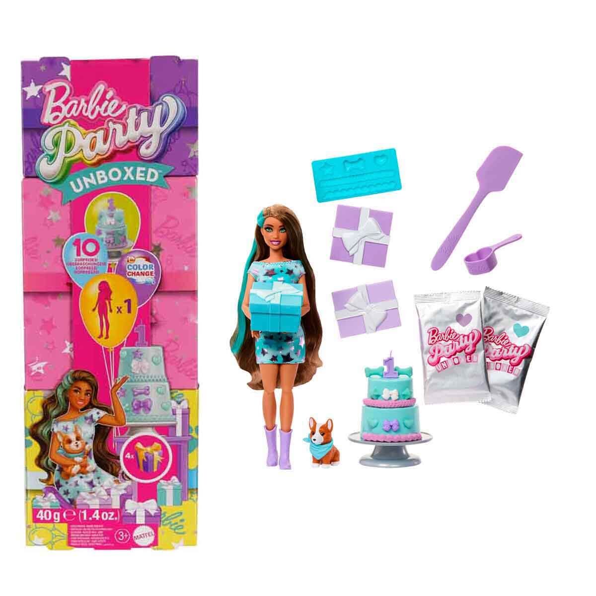 Barbie Parti Paketi Minik Dostumun Doğum Günü Serisi- JFG68  -Pembe Kutu-  JFG70(Kopya)