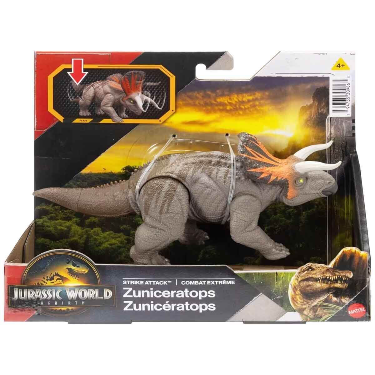 Jurassic World Hareketli Dinozor Figürü Film Serisi JGB77 - Zuniceratops- JGB79