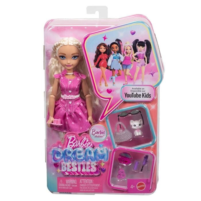 Barbie Dream Besties Barbie Malibu ve Aksesuarları- JKP50