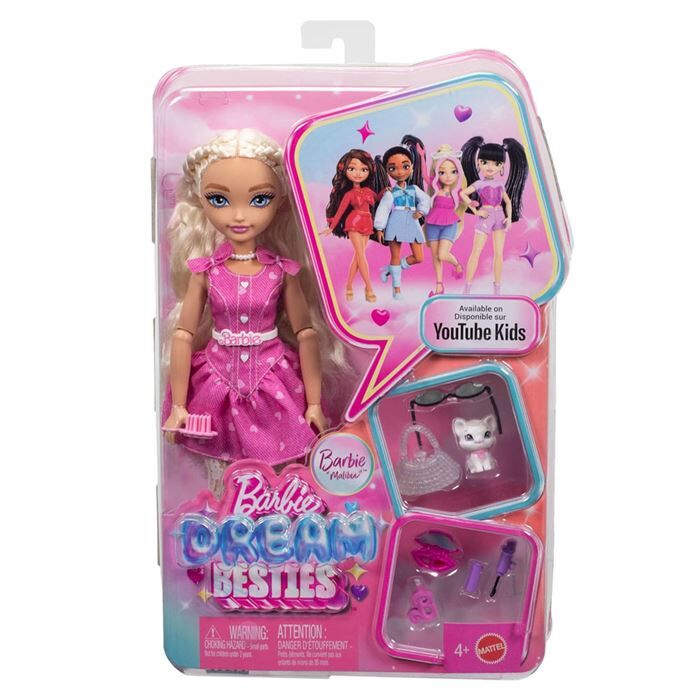 Barbie Dream Besties Barbie Malibu ve Aksesuarları- JKP50