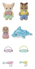 Sylvanian Families Anaokulu Arkadaşları Havuz Eğlencesi Üçlüsü (5749)