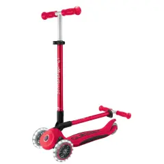 Globber Elite Deluxe Işıklı Scooter - Kırmızı