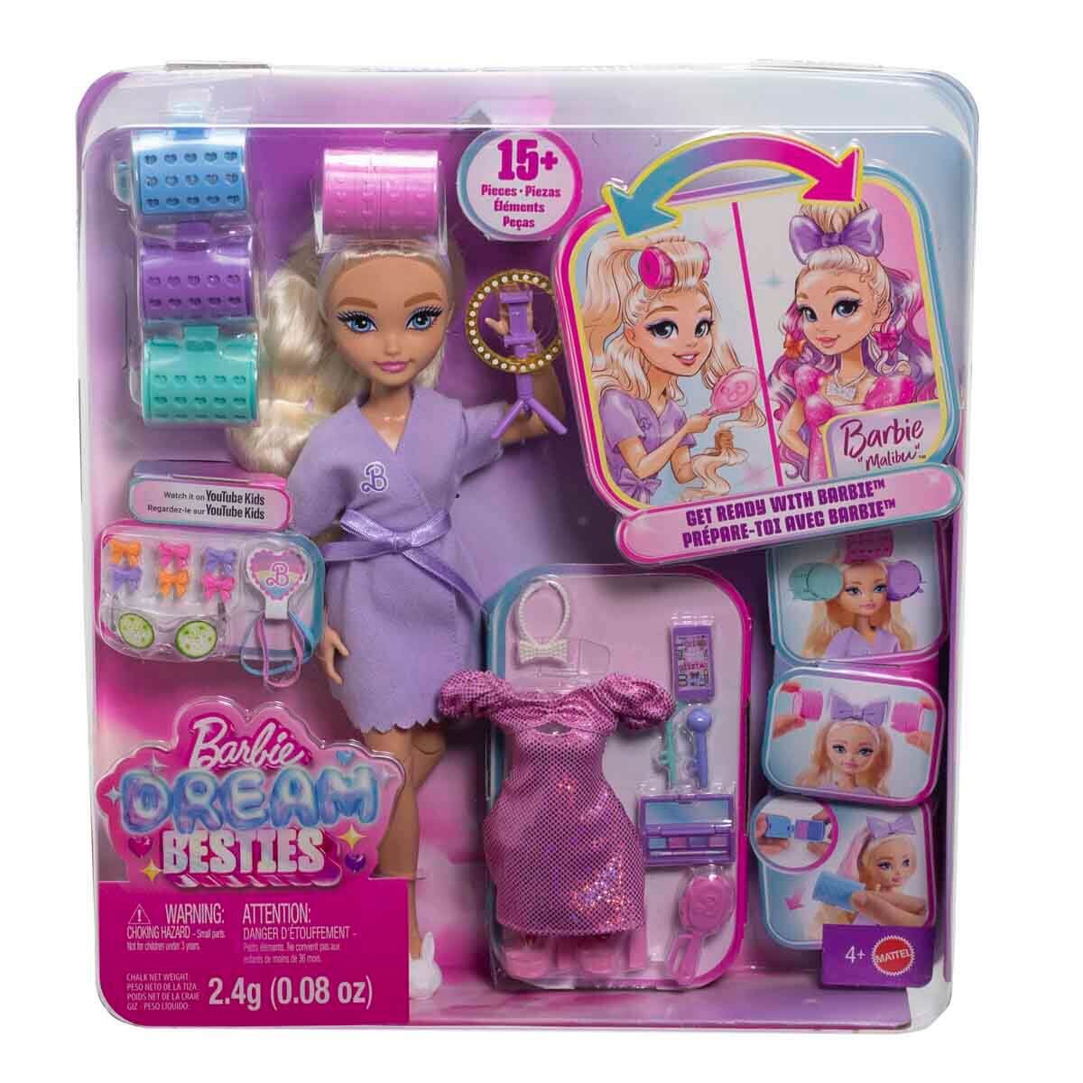 Barbie Dream Besties Barbie ile Hazırlan Malibu Bebek ve Aksesuarları-  JGG38