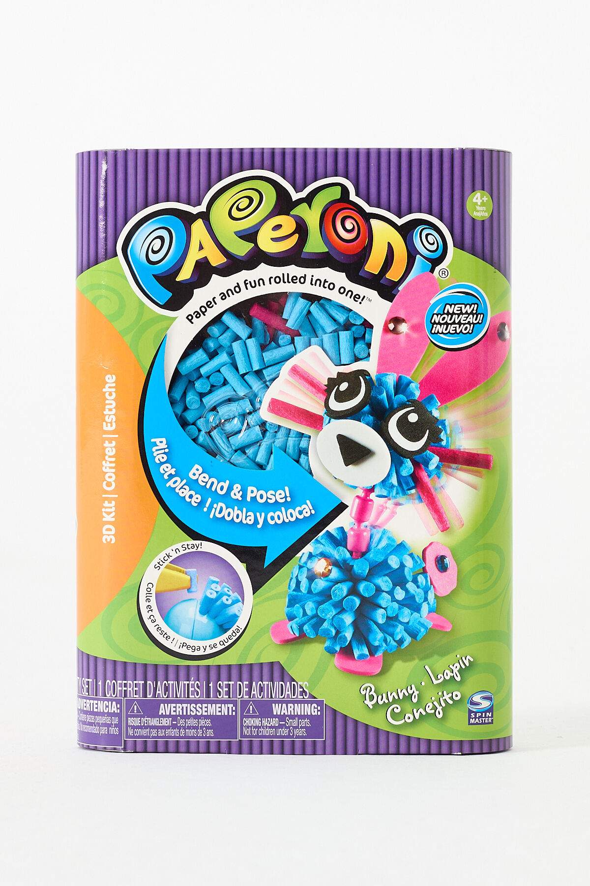 Paperoni® 3D Kit - 3 Boyutlu Tavşan Figürlü Tasarım Seti - Bunny Lapin Conejito