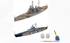 Revell Gift Set Diyorama Başlangıç Seti - Bismarck (05668)