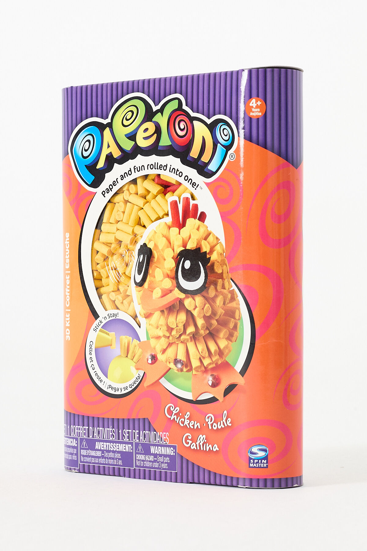 Paperoni® 3D Kit - 3 Boyutlu Civciv Figürlü Tasarım Seti - Chicken Poule Gallina