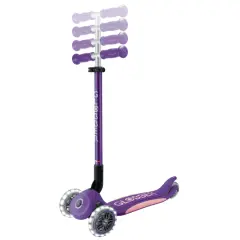Globber Elite Deluxe Işıklı Scooter - Koyu Mor