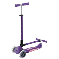 Globber Elite Deluxe Işıklı Scooter - Koyu Mor
