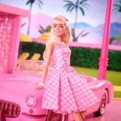 Barbie Movie Barbie Pembe Elbiseli Bebek-  HPJ96