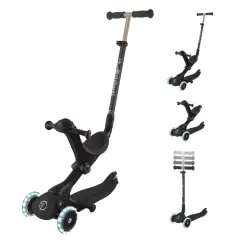 Globber Go Up Deluxe Işıklı Scooter - Siyah