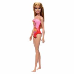 Barbie Plajda Bebekleri -Sarışın Pembe Hawaii Mayolu-  DWJ99