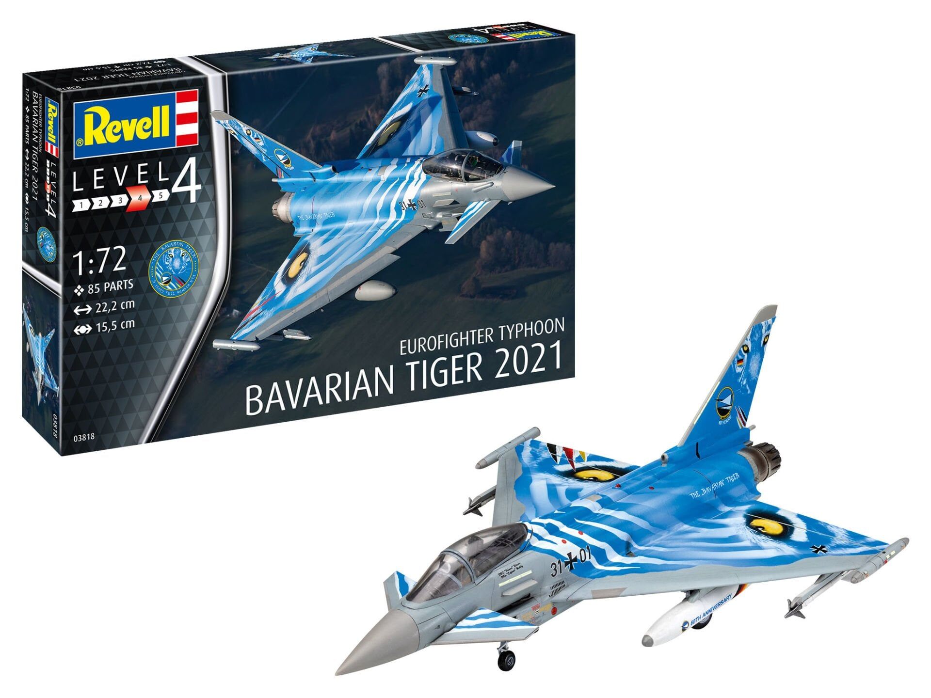 Revell Eurofighter Typhoon ''The Bavarian Tiger 2021'' (03818)