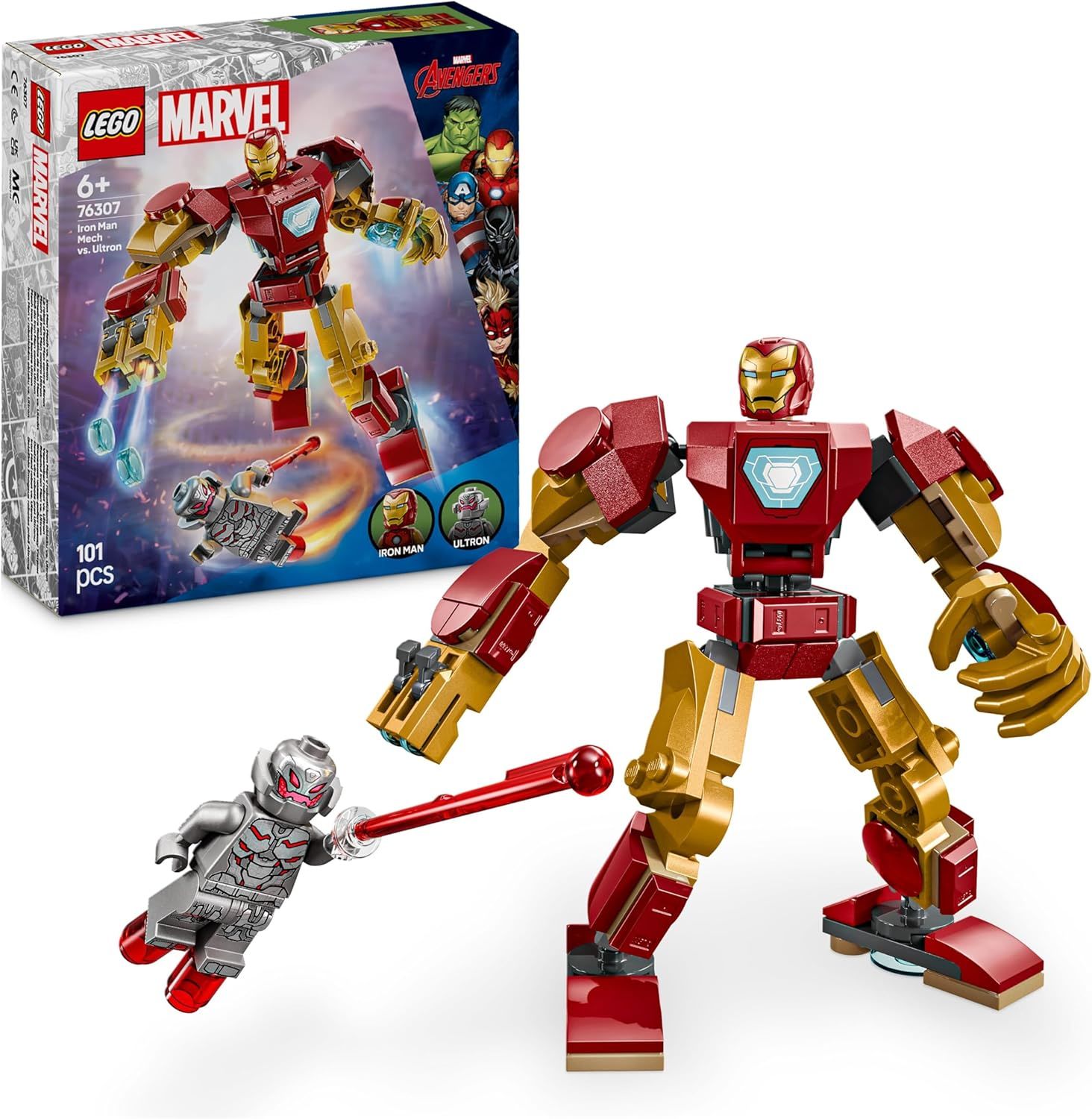 76307 LEGO® Marvel Iron Man Robotu, Ultron’a Karşı