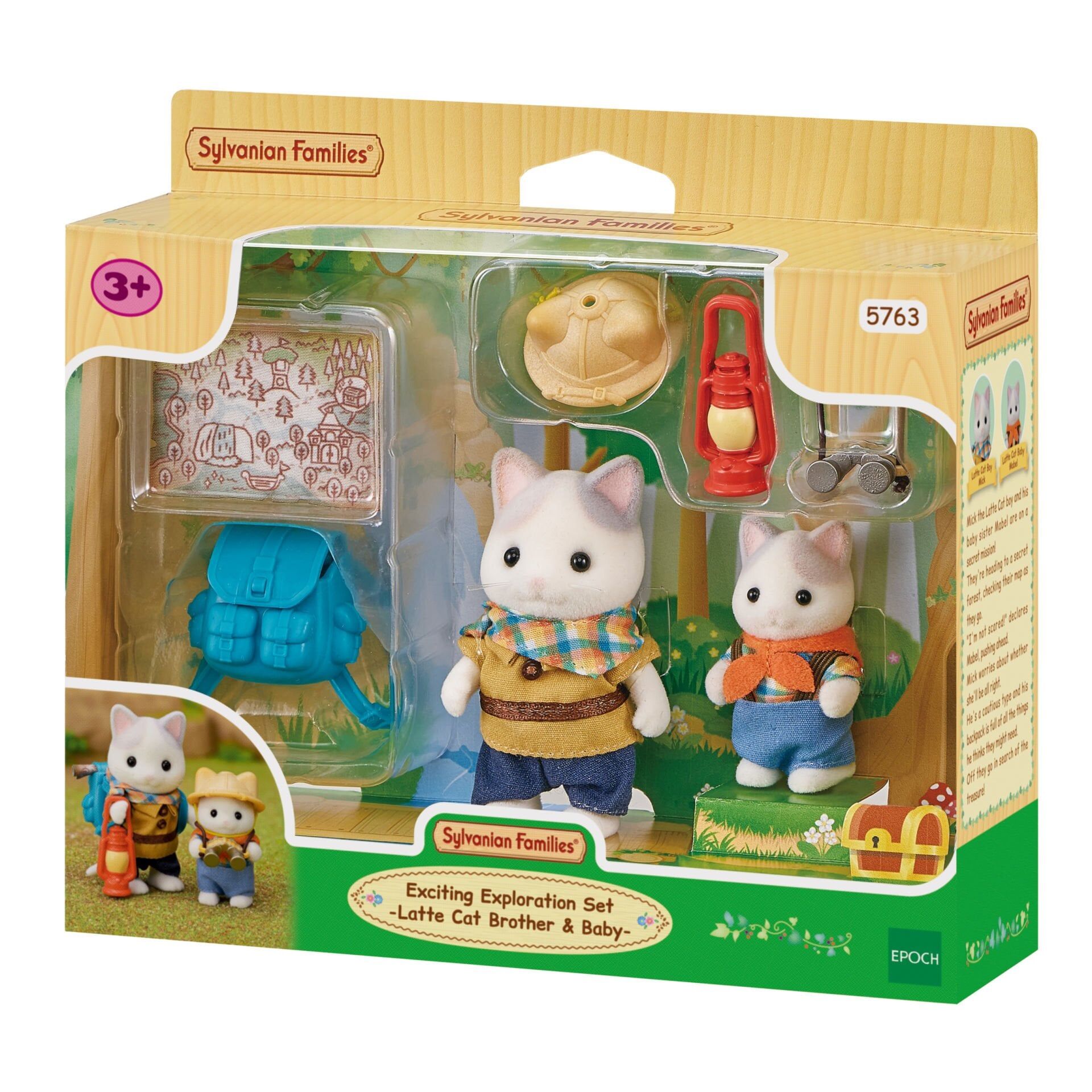 Sylvanian Families Heyecanlı Keşif Seti Latte Kedi Çocuk & Bebek (5763)