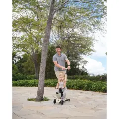 Globber Go Up Baby 360 Işıklı Scooter - Koyu Bej