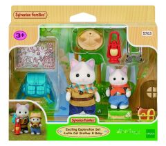 Sylvanian Families Heyecanlı Keşif Seti Latte Kedi Çocuk & Bebek (5763)