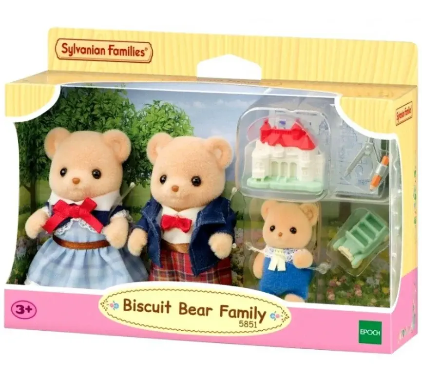 Sylvanian Families Bisküvi Ayı Ailesi  (5851)