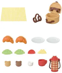 Sylvanian Families Bisküvi Ayı Kardeşler Leziz Piknik Seti  (5852)