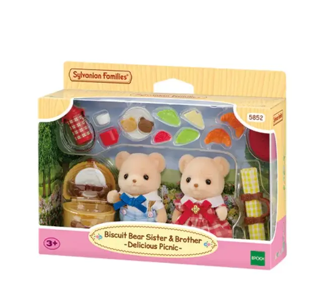Sylvanian Families Bisküvi Ayı Kardeşler Leziz Piknik Seti  (5852)