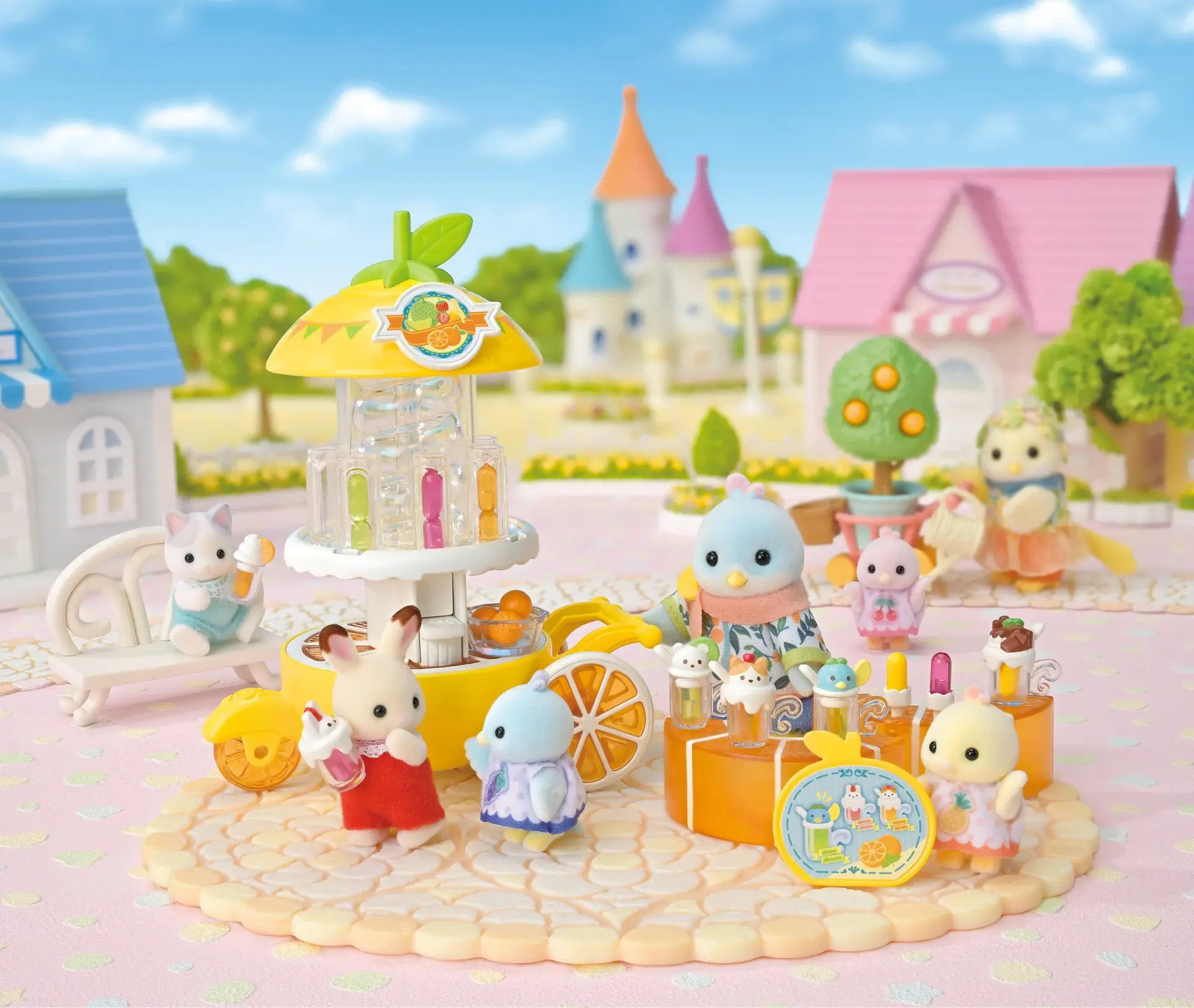 Sylvanian Families Turunç Kuş Ailesi Meyve Suyu Standı (5861)