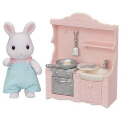 Sylvanian Families Kar Tavşanı Babanın Yemek Pişirme Seti (5678)