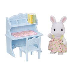 Sylvanian Families Kar Tavşanı Kız ve Çalışma Masası (5679)