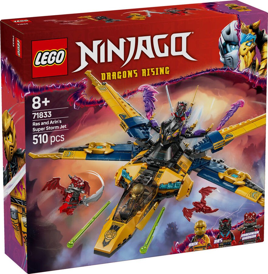 71833 LEGO® NINJAGO Ras ve Arin'in Süper Fırtına Jeti