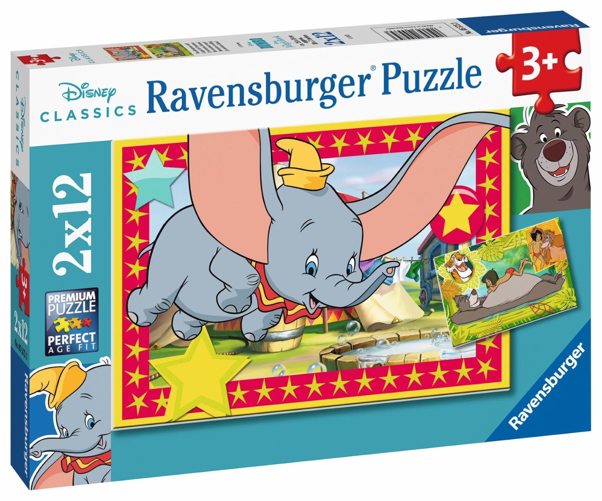 2x12 Parça Puzzle Walt Disney Hayvanlar (055753)