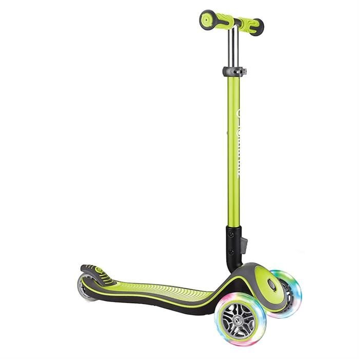Globber Elite Deluxe Işıklı Scooter - Yeşil