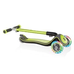 Globber Elite Deluxe Işıklı Scooter - Yeşil