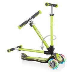 Globber Elite Deluxe Işıklı Scooter - Yeşil