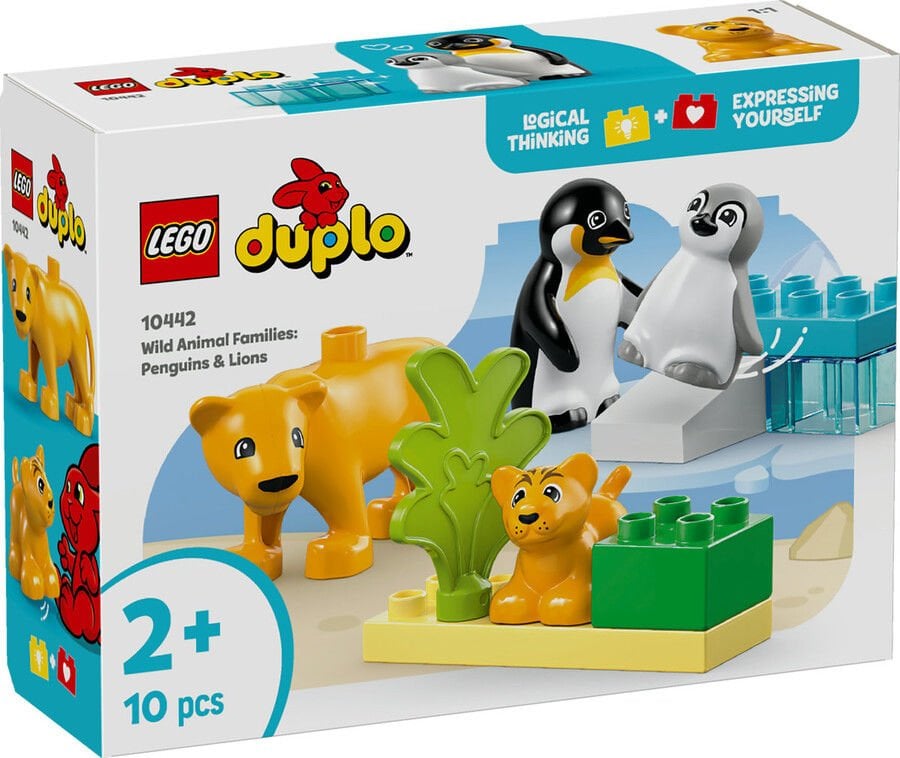 10442 LEGO® DUPLO Vahşi Hayvan Aileleri: Penguenler ve Aslanlar