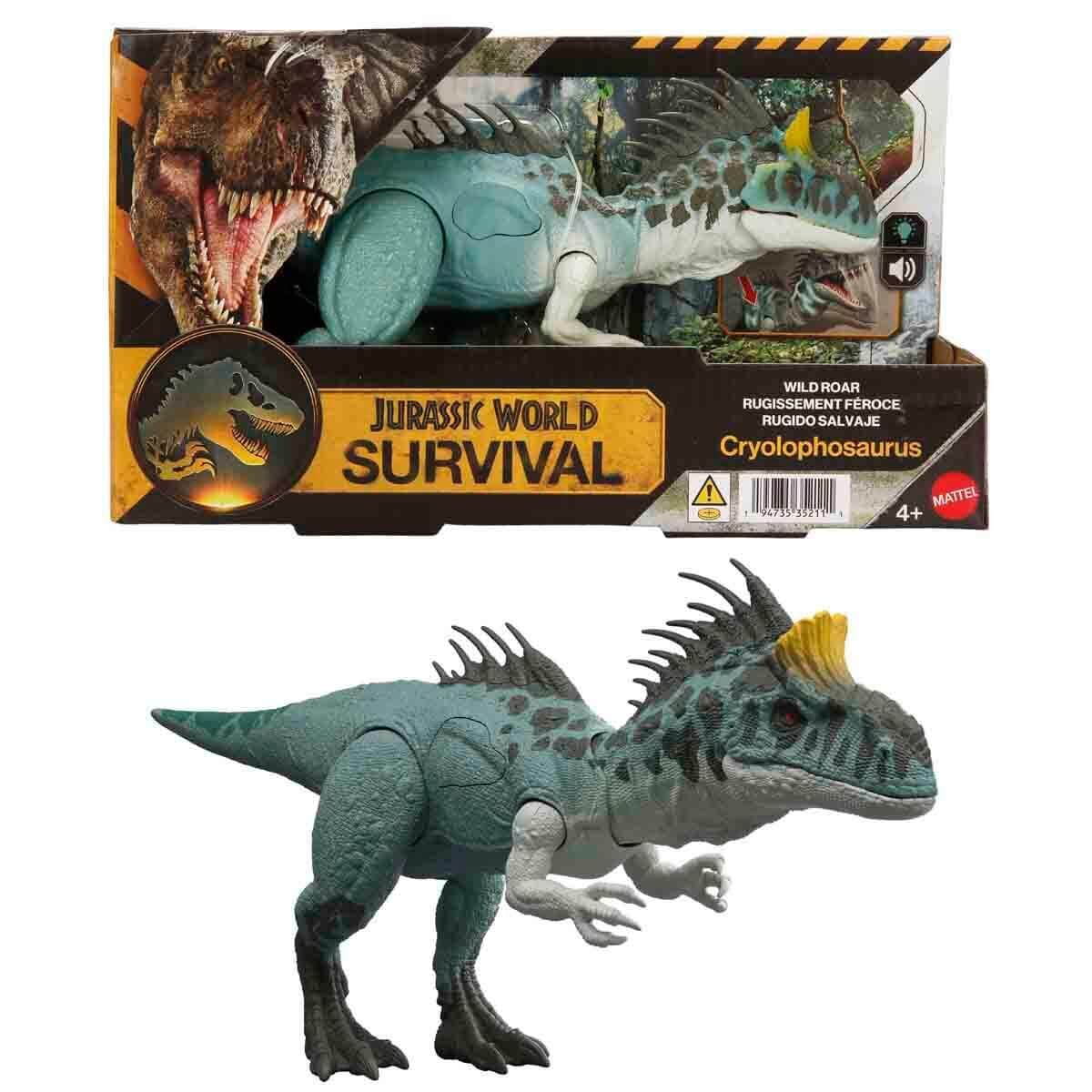 Sesli Jurassic World Kükreyen Dinozor Figürü Film Serisi 30 cm-  JGB87 - Cryolophosaurus-  JKL80