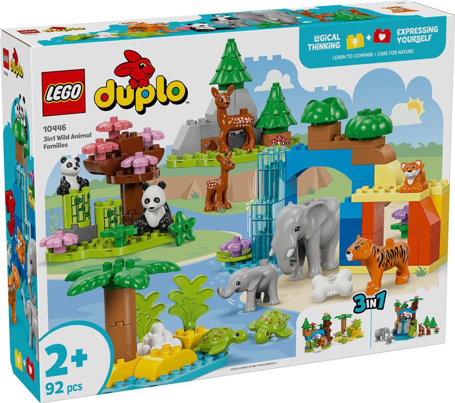 10446 LEGO® DUPLO 3’ü 1 Arada Vahşi Hayvan Aileleri