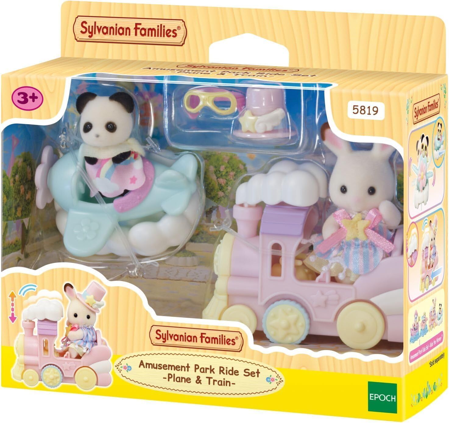 Sylvanian Families Lunapark Oyun Seti Uçak ve Tren (5819)