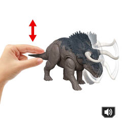 Sesli Jurassic World Kükreyen Dinozor Figürü Film Serisi 30 cm- JGB87 - Nasutoceratops- JGC81