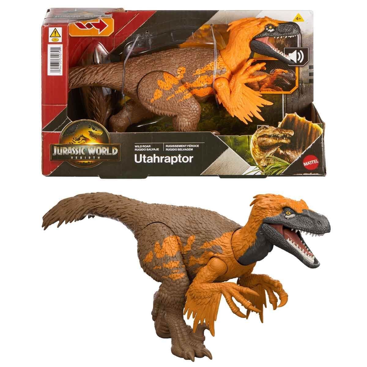 Sesli Jurassic World Kükreyen Dinozor Figürü Film Serisi 30 cm-  JGB87 - Utahraptor- JGC80