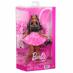 Barbie Deluxe Style Siyah Parlak Elbise-  JJN74