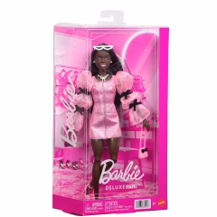 Barbie Deluxe Style Metalik Pembe Elbise-  JJN75
