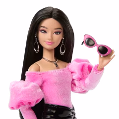Barbie Deluxe Style Siyah Metalik Elbise-  JJN76