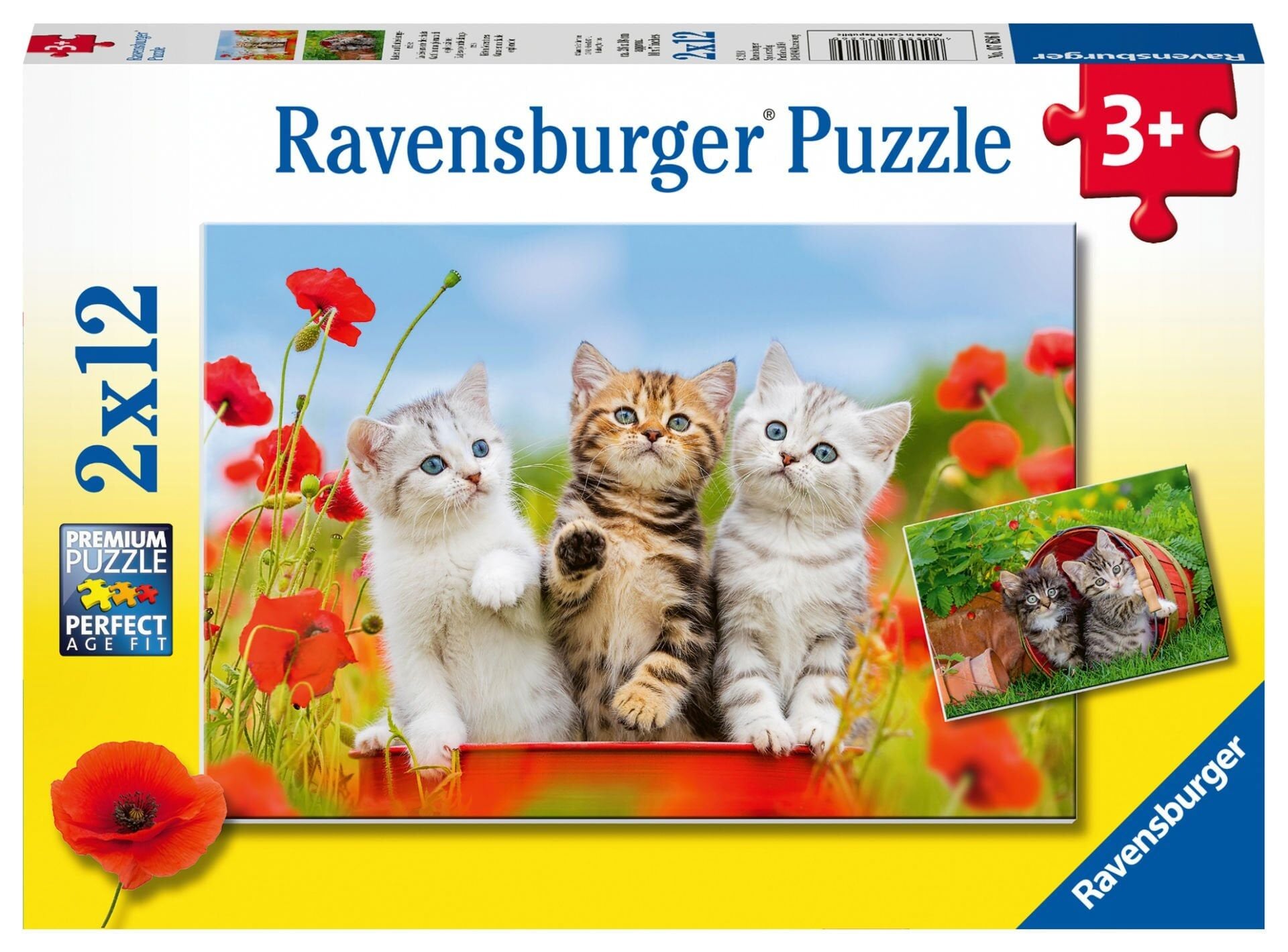2x12 Parça Puzzle Yavru Kediler (076260)