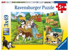 3x49 Parça Puzzle Tatlı Hayvancıklar (080021)