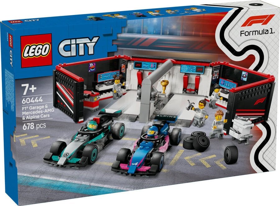 60444 LEGO® City F1® Garajı ve Mercedes-AMG ve Alpine Arabaları