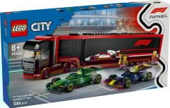 60445 LEGO® City RB20 ve AMR24 F1® Arabalı F1® Kamyonu