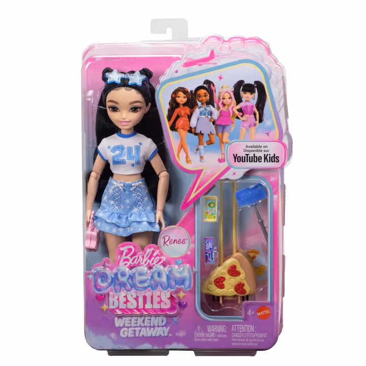 Barbie Dream Besties HAFTA SONU TATİLİ RENEE Bebek ve Aksesuarları-  JMV19