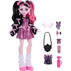 Monster High Ana Karakter Bebekler HPD53 - Pembe Kurdeleli Draculaura JHK29