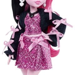 Monster High Ana Karakter Bebekler HPD53 - Pembe Kurdeleli Draculaura JHK29