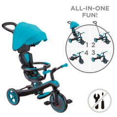 Globber Explorer 4in1 Trike Bisiklet - Mavi