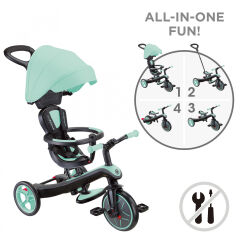 Globber Explorer 4in1 Trike Bisiklet - Mint Yeşili