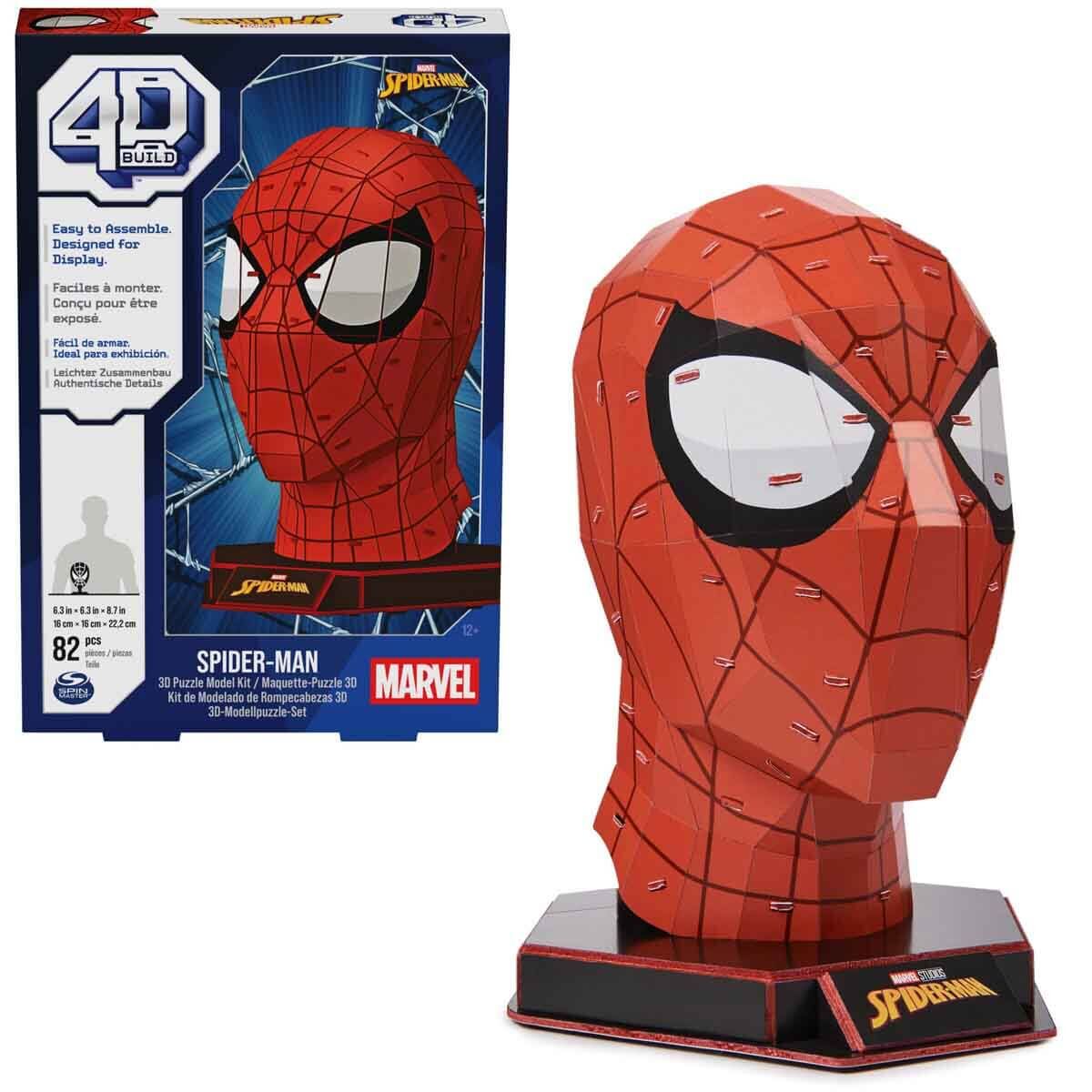 Spinmaster 4D Build Spider-Man 3D Puzzle Model Kiti 82 Parça (681147013568)
